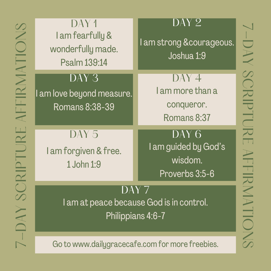 7 Day Scripture Affirmations