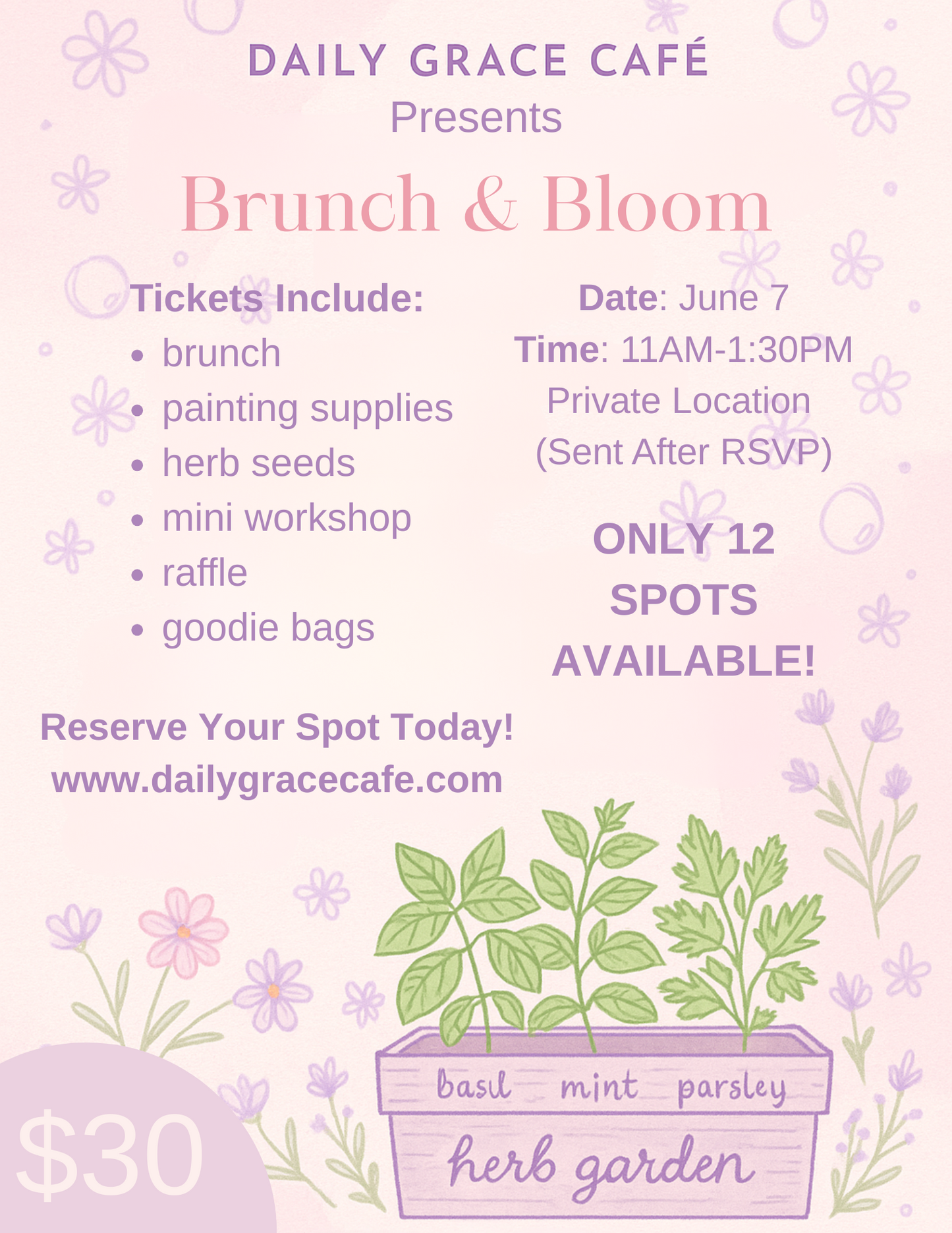 Brunch & Bloom Event